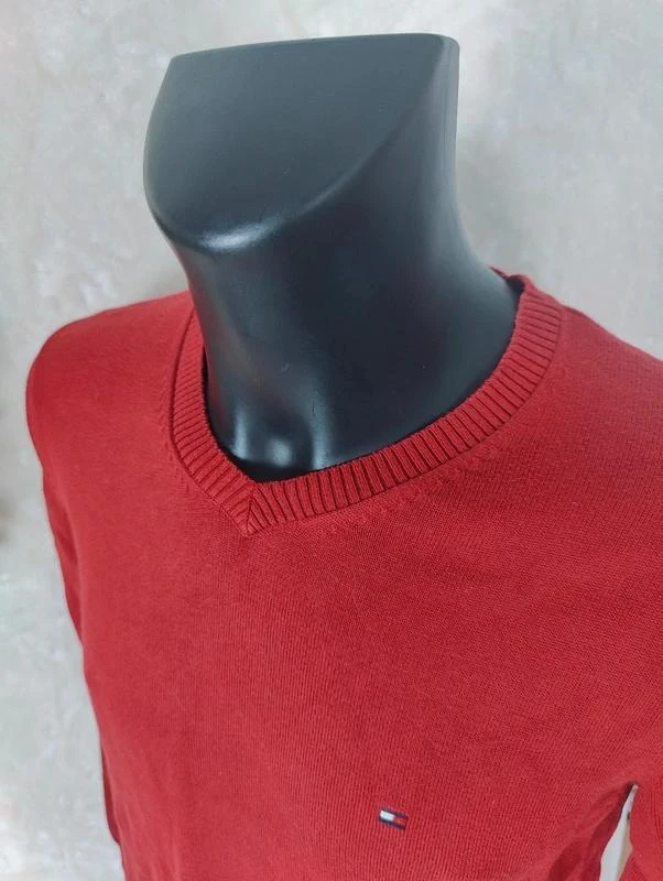 💎 Jersey rojo burdeos para hombre • 36 • Tommy Hilfiger 💎 – photo 2